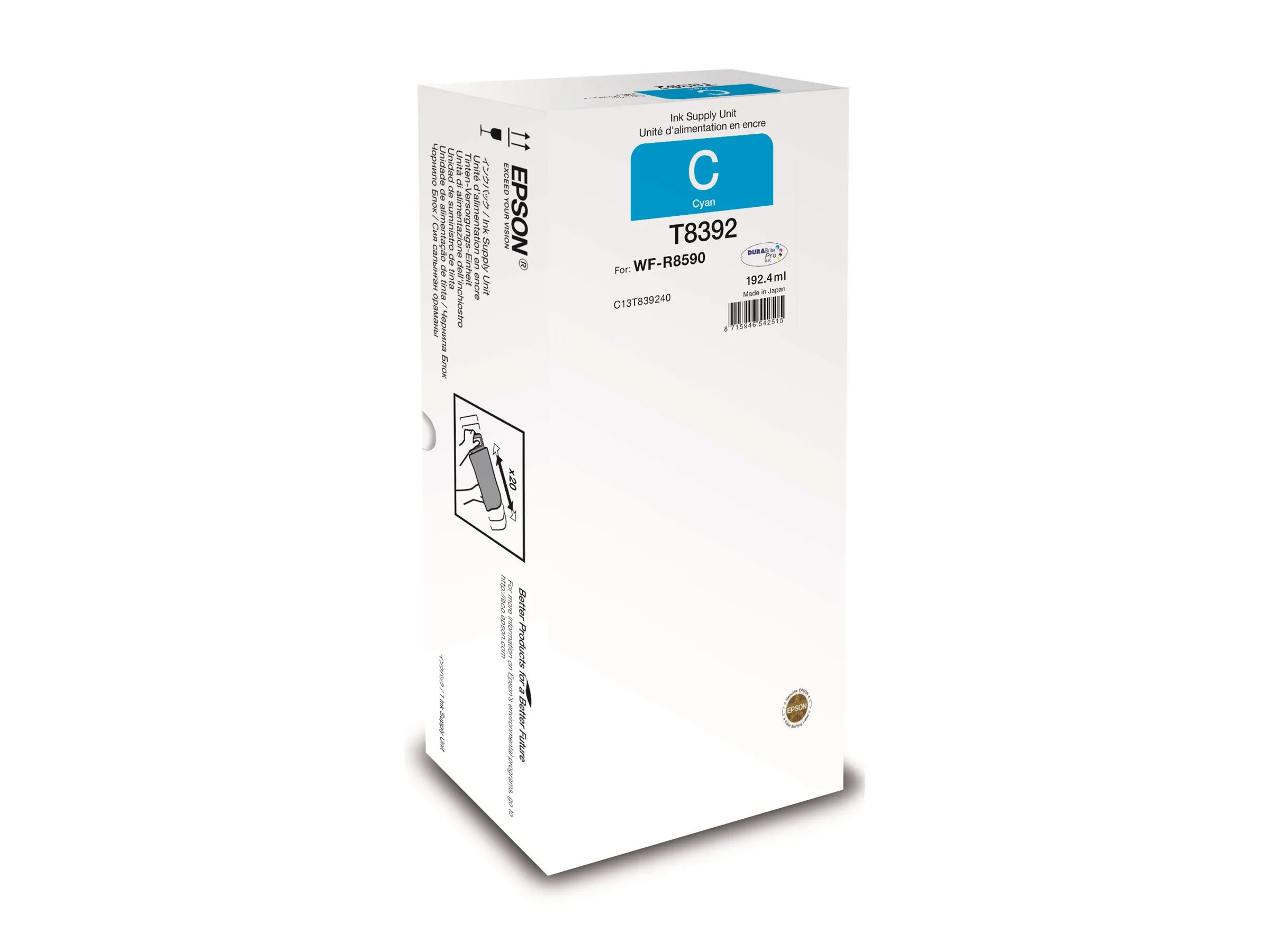 Epson C13T83924N Druckerpatrone Original Cyan