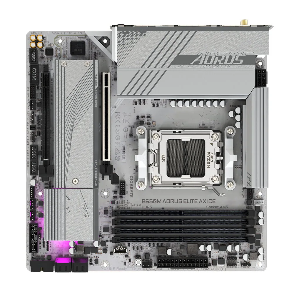 GIGABYTE B650M AORUS ELITE AX ICE Mainboard – Bild 5