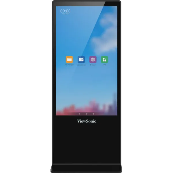 Viewsonic EP5542T Signage-Display Totem-Design 139,7 cm (55") LED 450 cd/m² 4K Ultra HD Schwarz Touchscreen Android 8.0 – Bild 1