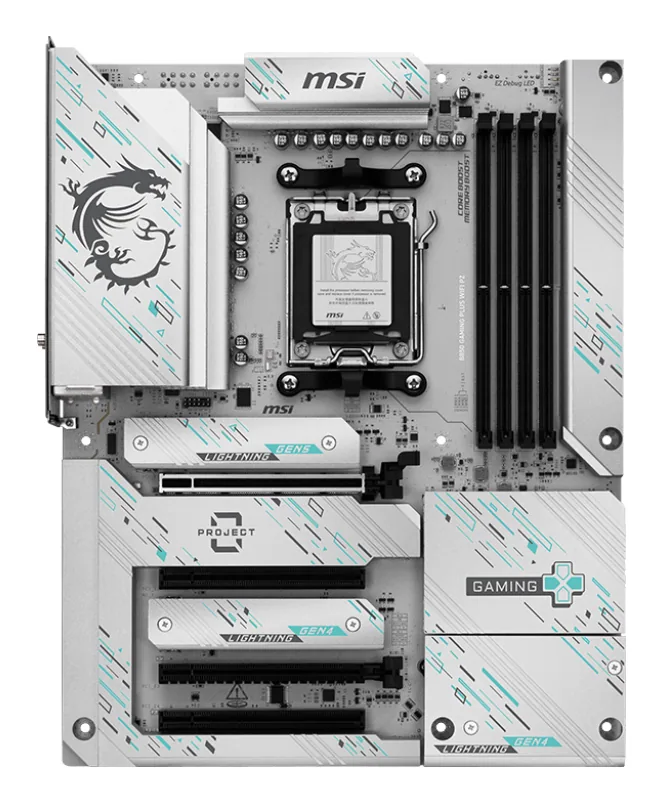 MSI B850 GAMING PLUS WIFI PZ Motherboard AMD B850 Sockel AM5 ATX – Bild 1