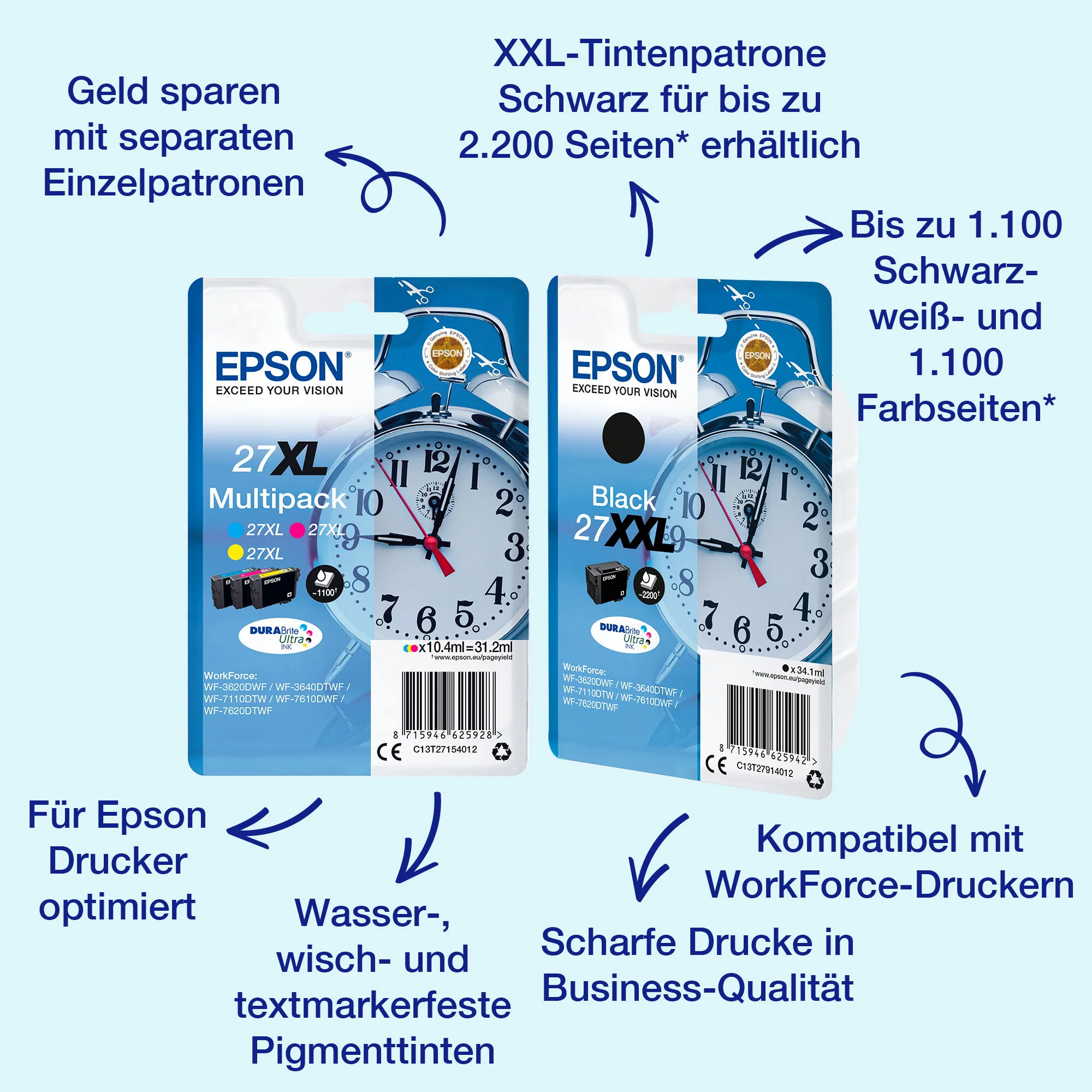 Epson Alarm clock Singlepack Yellow 27 DURABrite Ultra Ink – Bild 5