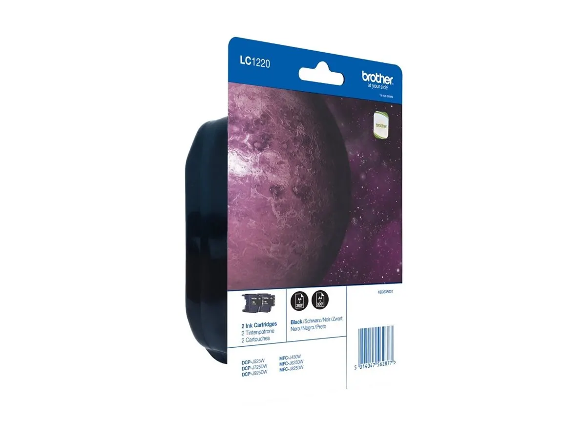 Patrone Brother LC-1220BKBP2 Twin Pack mit Security-Tag