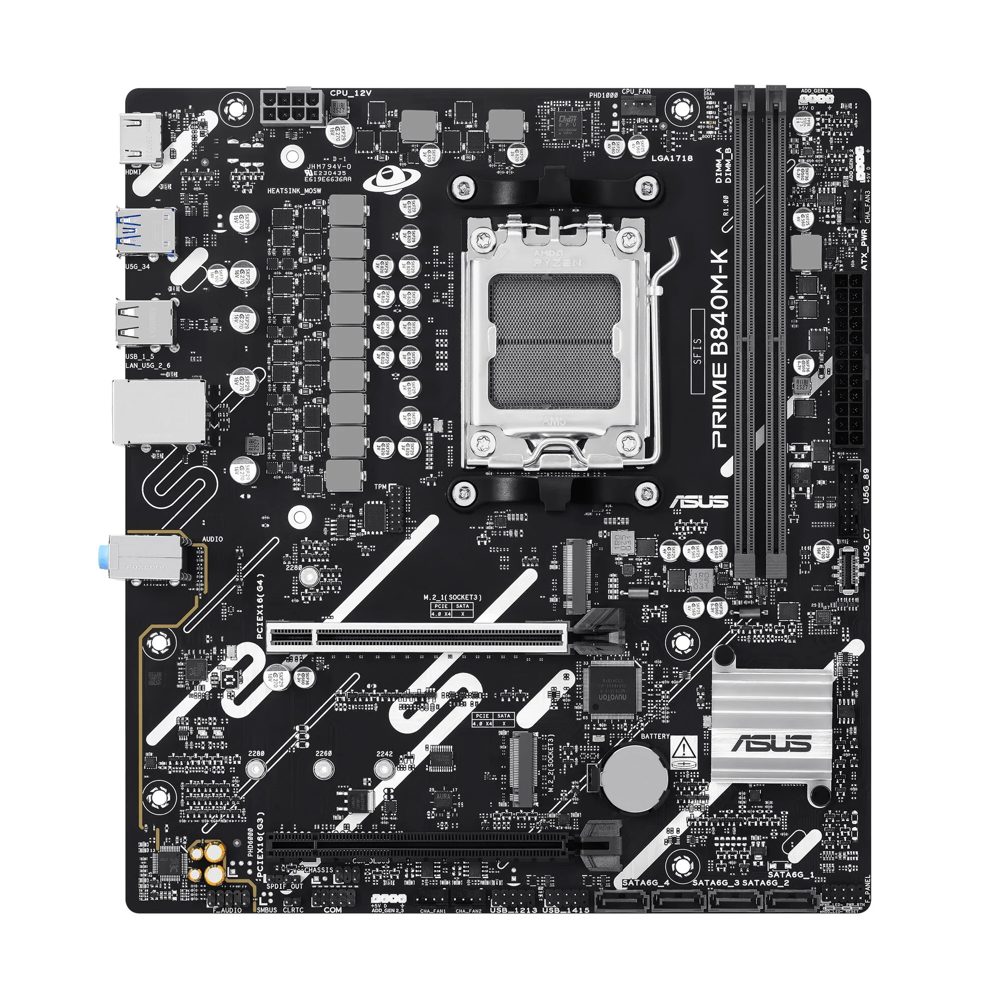 ASUS PRIME B840M-K AMD B840 Sockel AM5 micro ATX – Bild 1