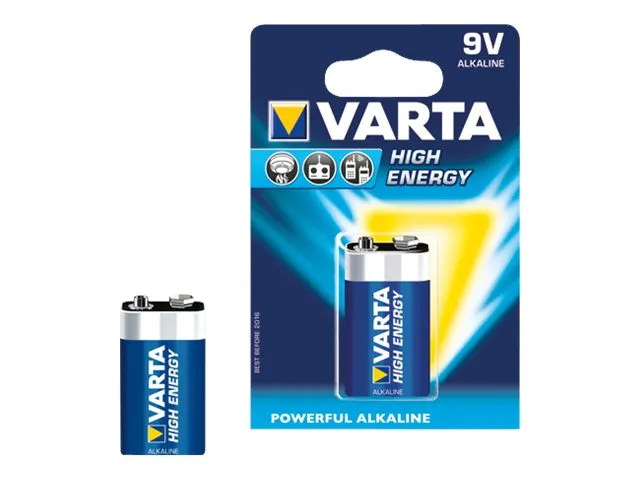 Varta Batterie LONGLIFE Power (High Energy) 9V Block 1 Stück