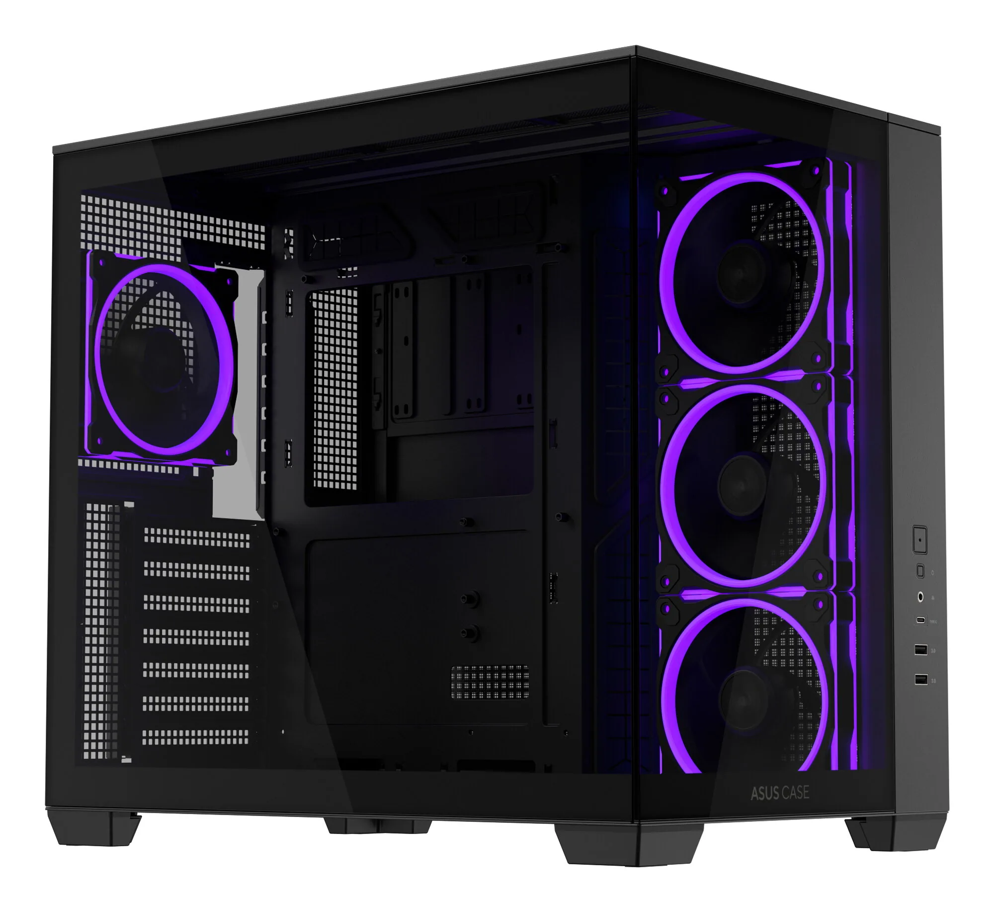 ASUS A32 Plus Midi Tower Schwarz – Bild 2