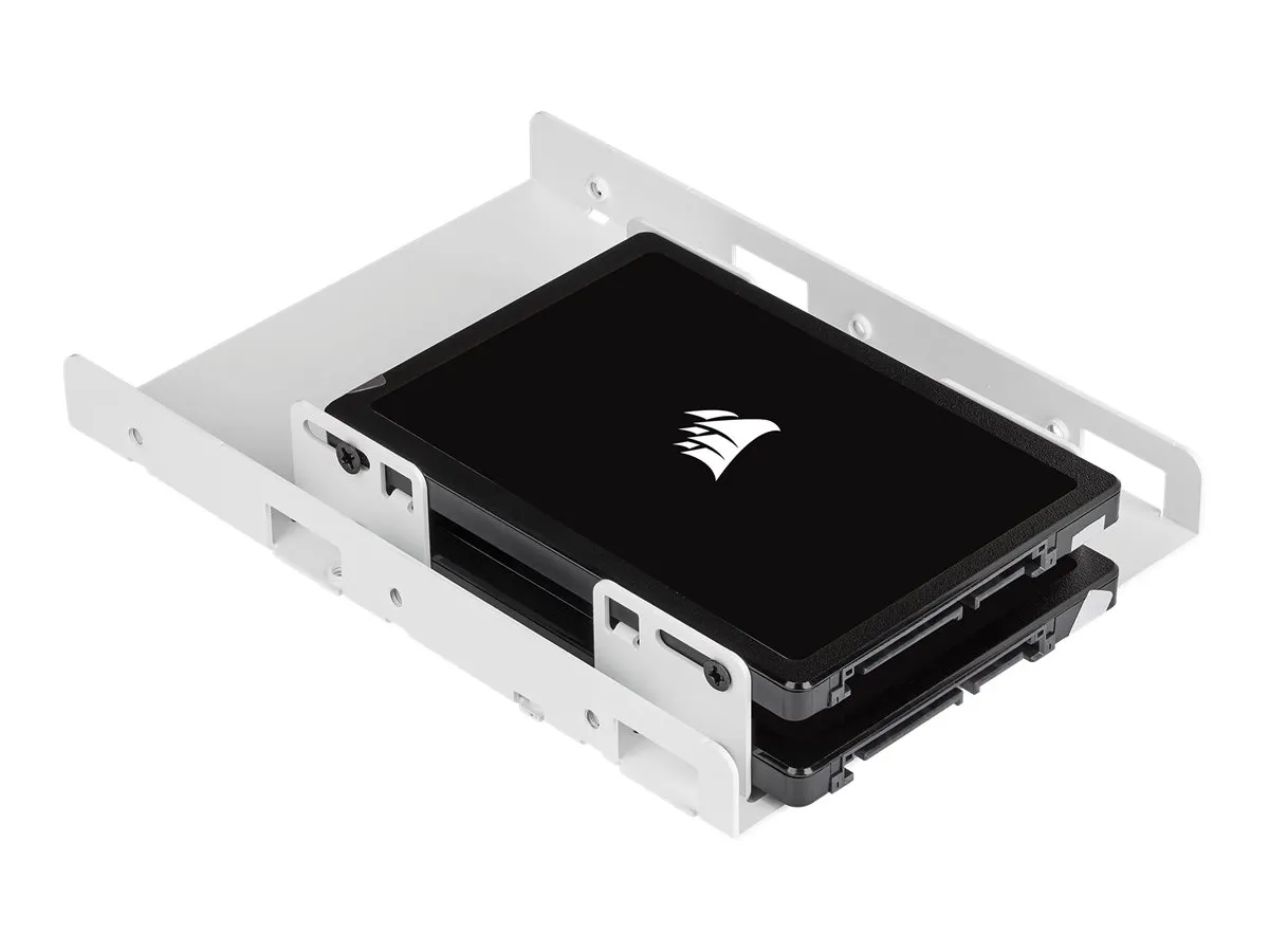 Einbaurahmen (2,5") -> (3,5") Corsair  für SSD (DUAL) white
