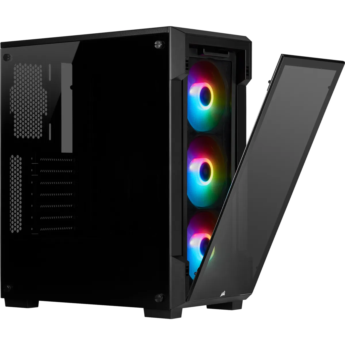 Corsair Geh Midi iCUE 220T RGB Smart Tempered Glas (B)