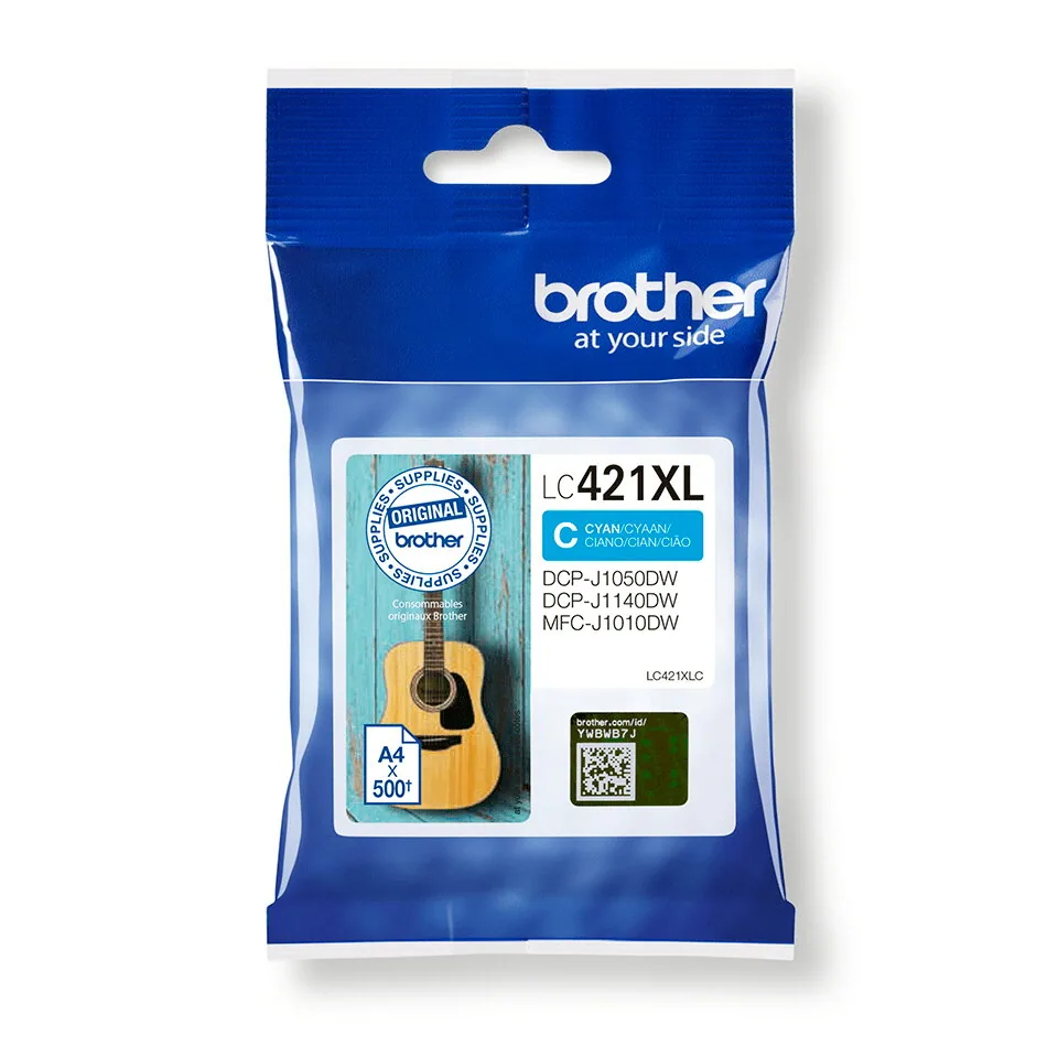 Brother LC-421XLC Druckerpatrone 1 Stück(e) Original Hohe (XL-) Ausbeute Cyan – Bild 4