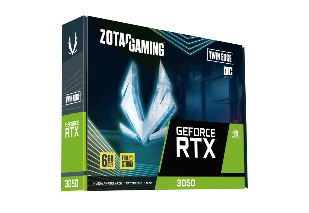 Zotac RTX 3050 Twin Edge OC 6 GB GDDR6 HDMI 3xDP
