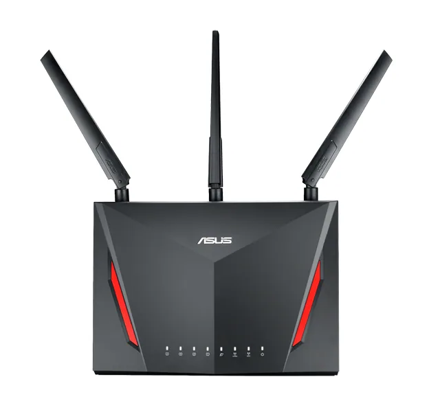 ASUS RT-AC86U WLAN-Router Gigabit Ethernet Dual-Band (2,4 GHz/5 GHz) Schwarz – Bild 1