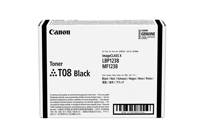 Canon TONER T08 BLACK Tonerkartusche 1 Stück(e) Original Schwarz – Bild 1