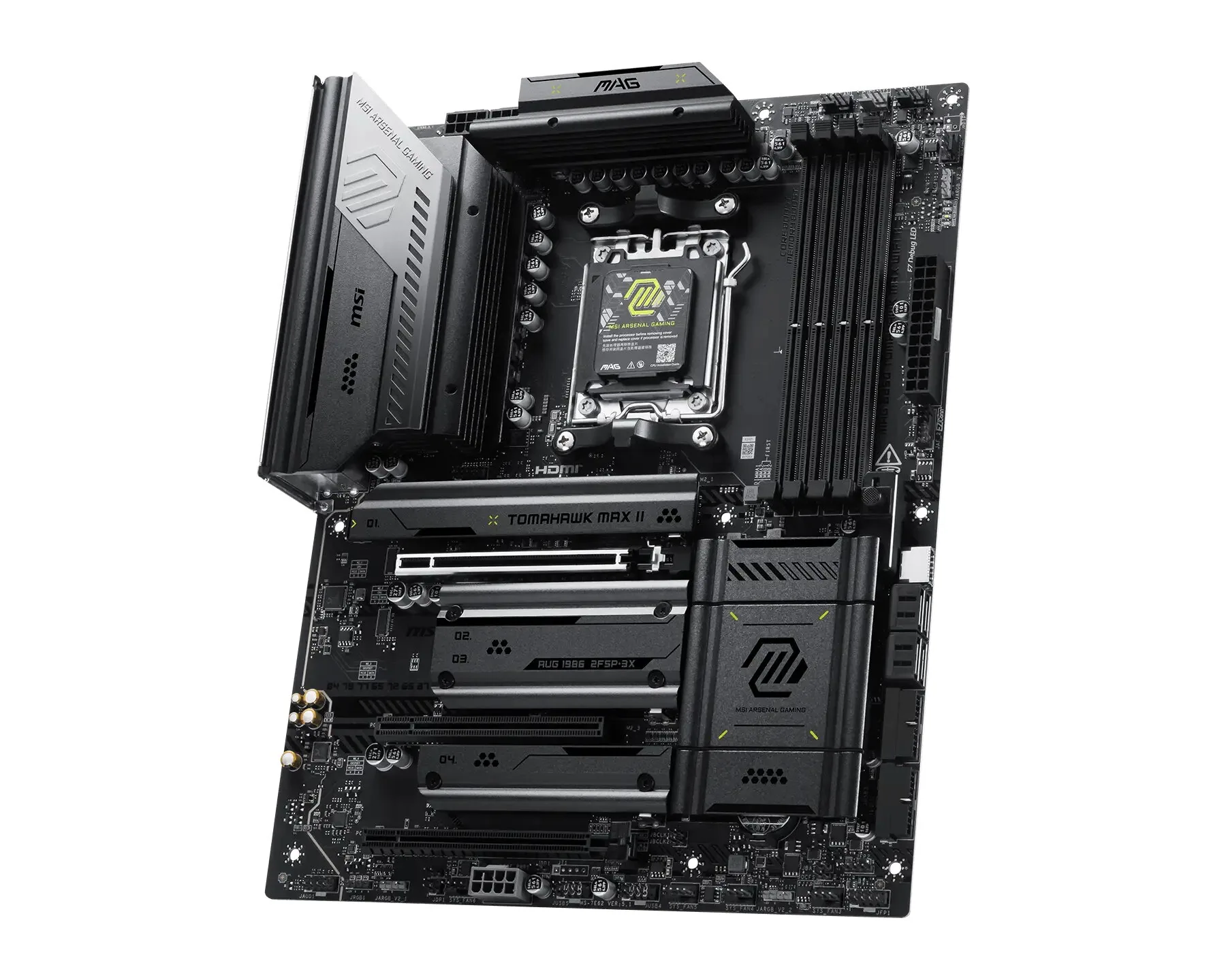 MSI MAG B850 TOMAHAWK MAX WIFI II Motherboard AMD B850 Sockel AM5 ATX – Bild 2