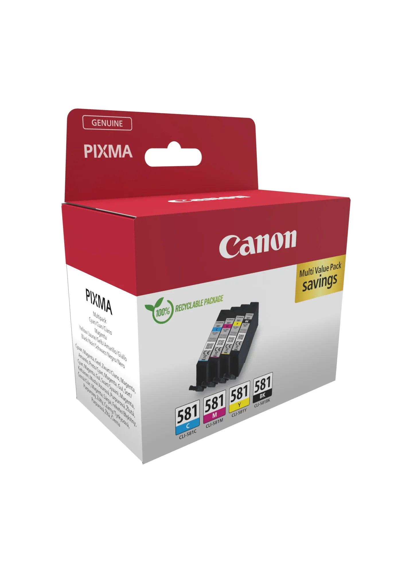 Canon CLI-581 C/M/Y/BK Multipack – Bild 1