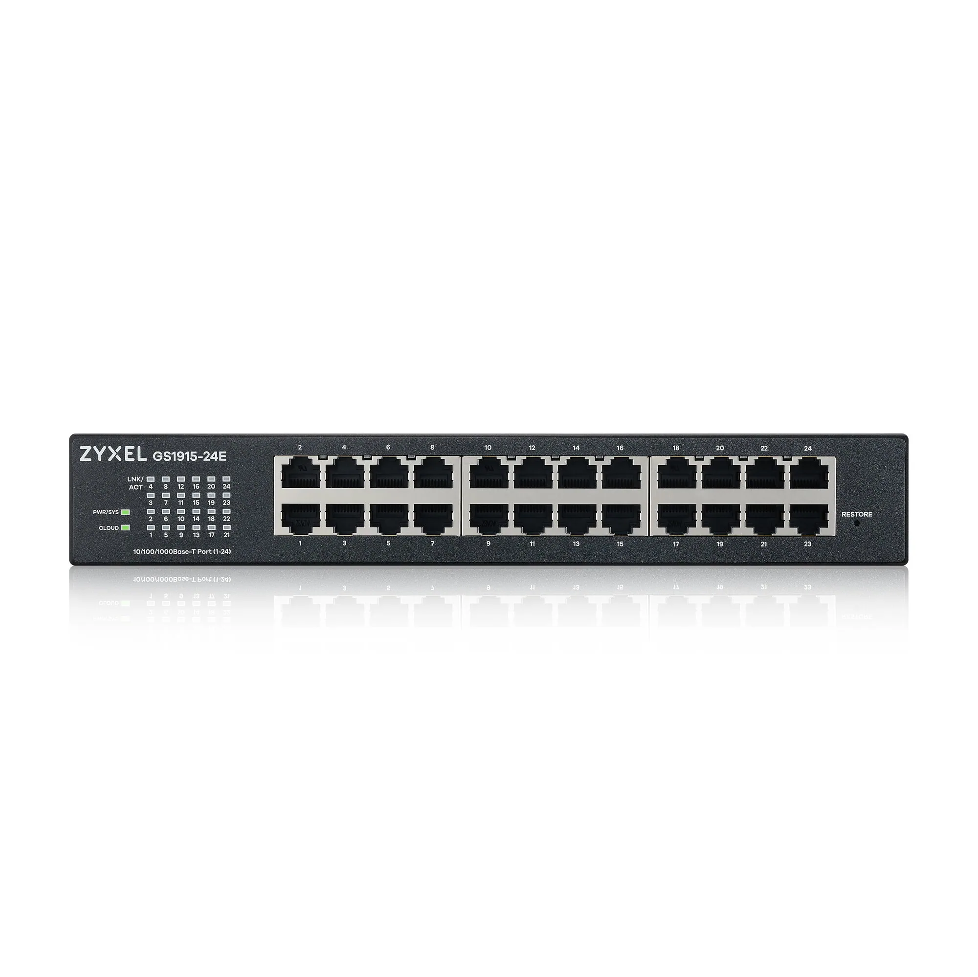 Zyxel GS1915-24E Managed L2 Gigabit Ethernet (10/100/1000) 1U Schwarz – Bild 2