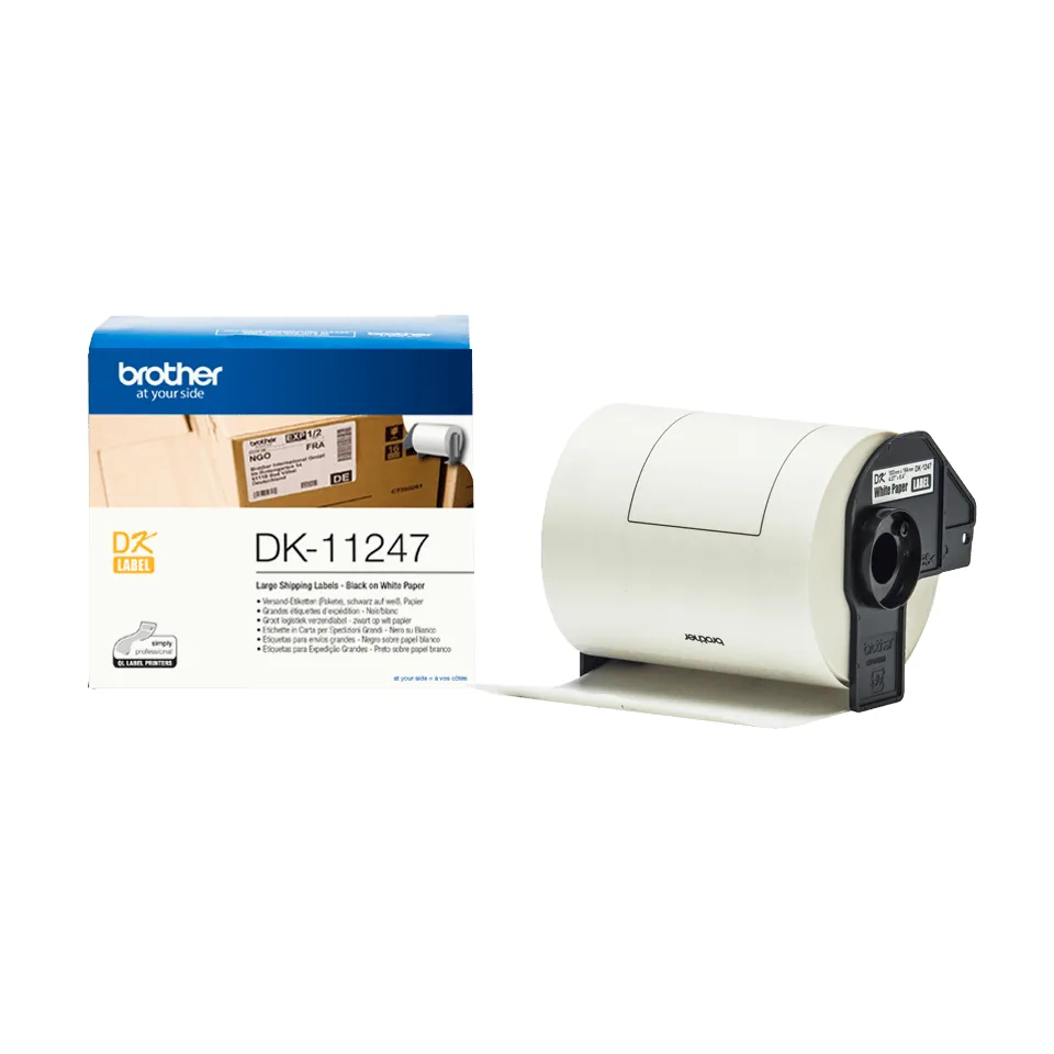 Brother DK-11247 Etiketten erstellendes Band Schwarz auf weiss – Bild 3