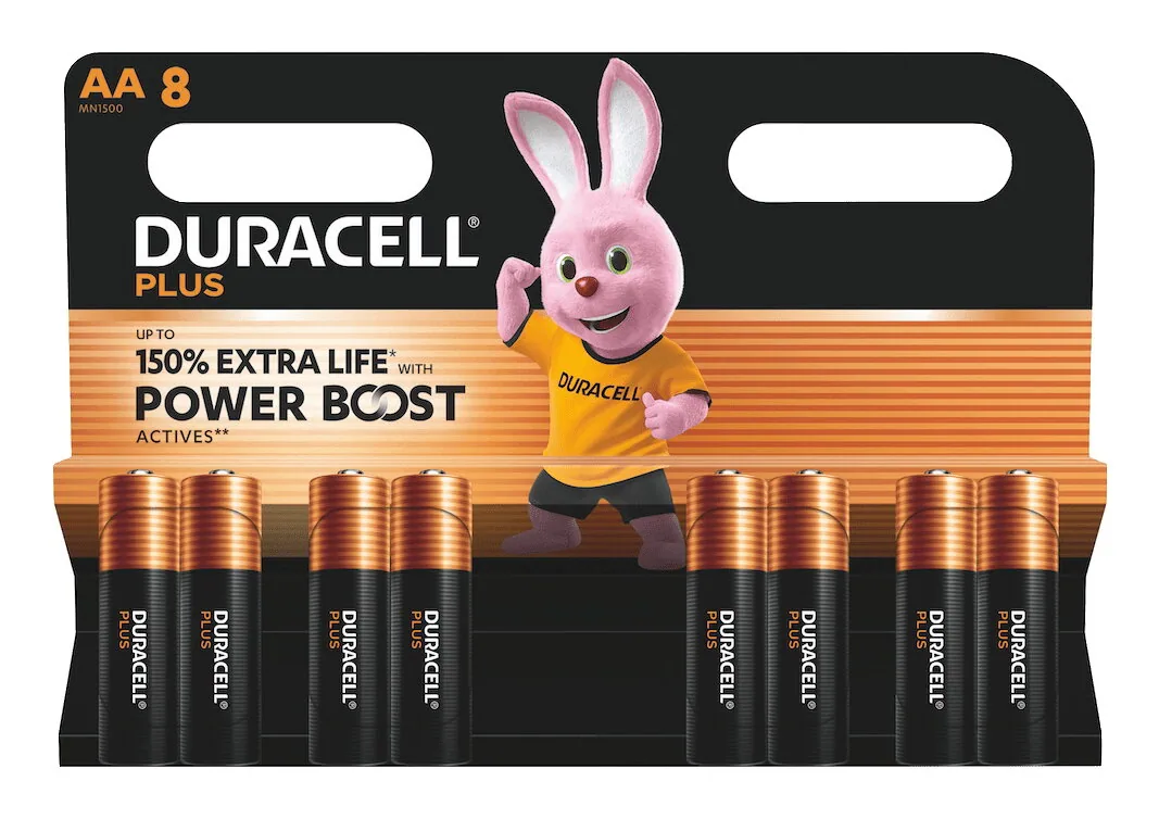 Duracell Plus Einwegbatterie AA Alkali – Bild 1