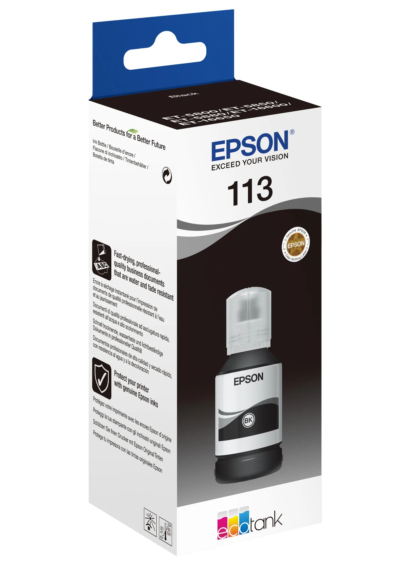 Epson 113 EcoTank Pigment Black ink bottle – Bild 7