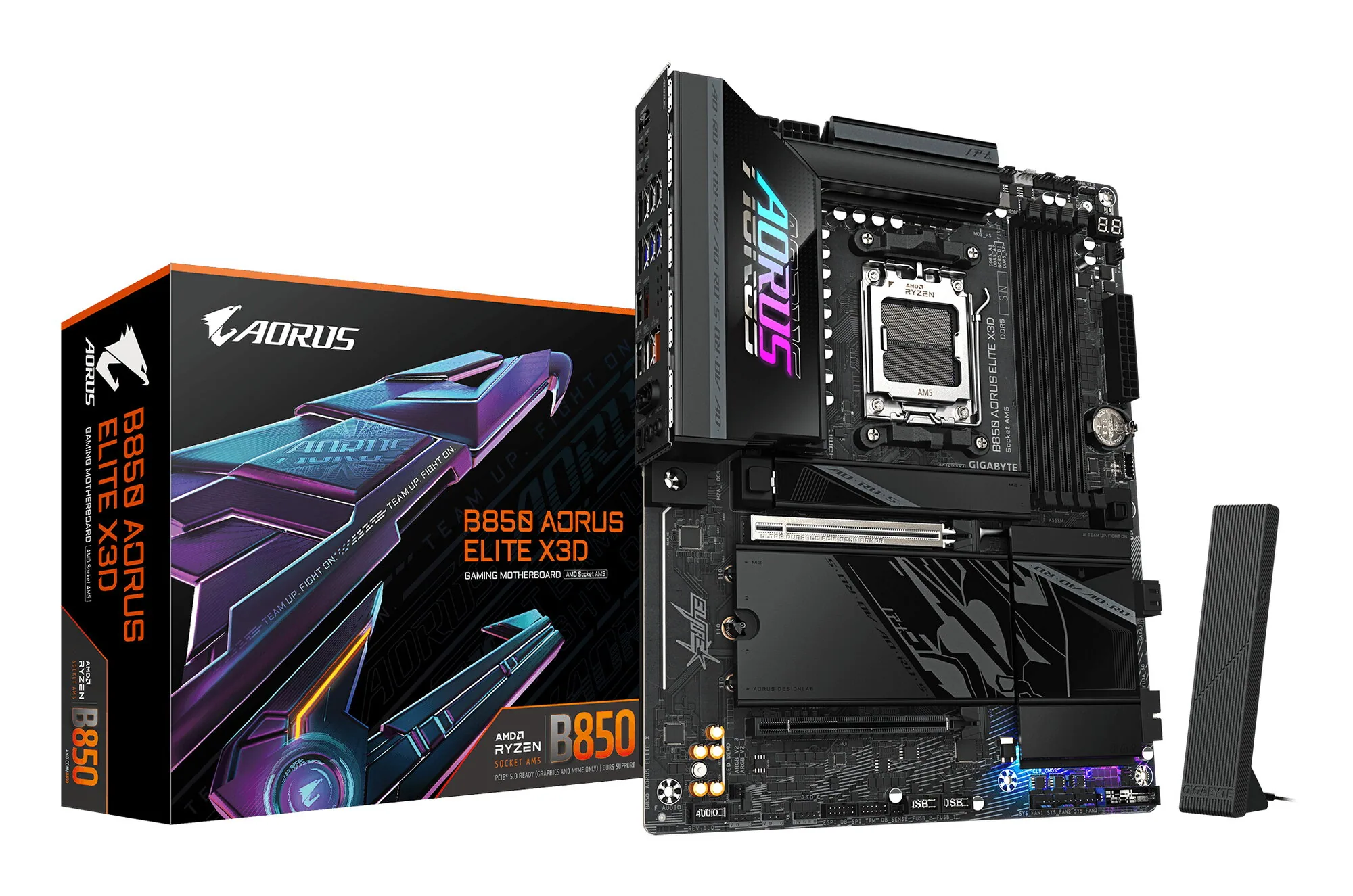 GIGABYTE B850 AORUS ELITE X3D Mainboard – Bild 1