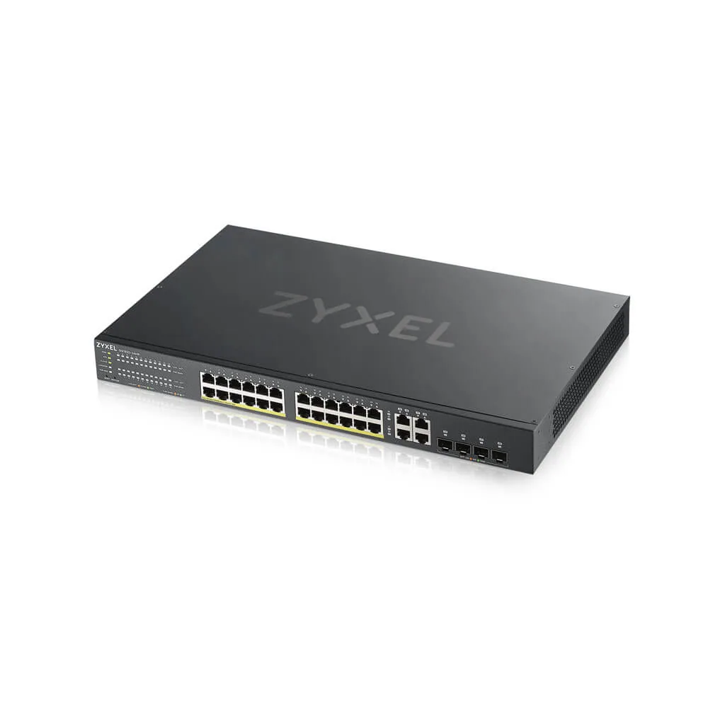 Zyxel GS1920-24HPV2 Managed Gigabit Ethernet (10/100/1000) Power over Ethernet (PoE) Schwarz – Bild 3