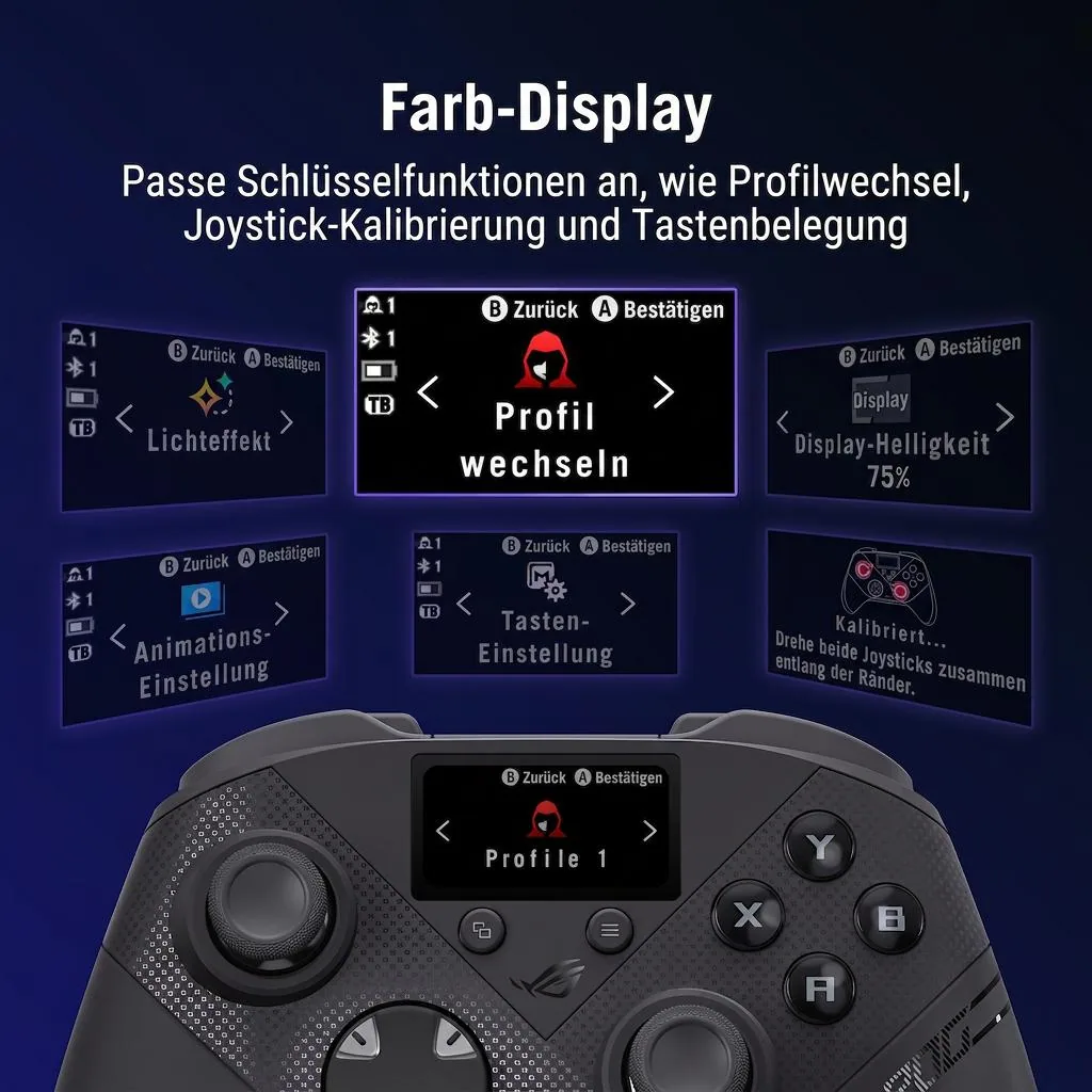 ASUS ROG Raikiri II Pro PC Controller Schwarz Bluetooth/RF/USB Gamepad Analog / Digital – Bild 2