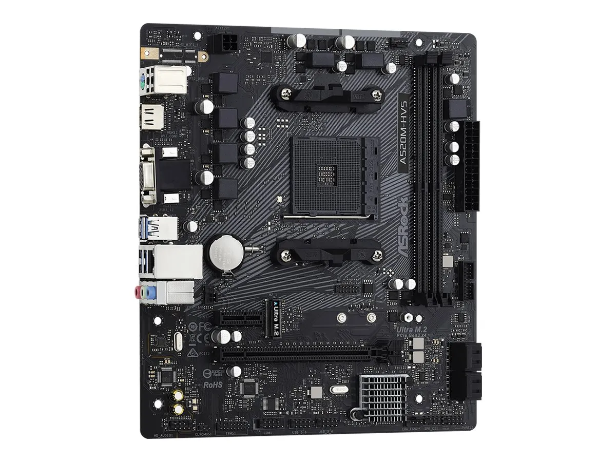 ASRock A520M-HVS                 AM4 mATX VGA/HDMI      DDR4