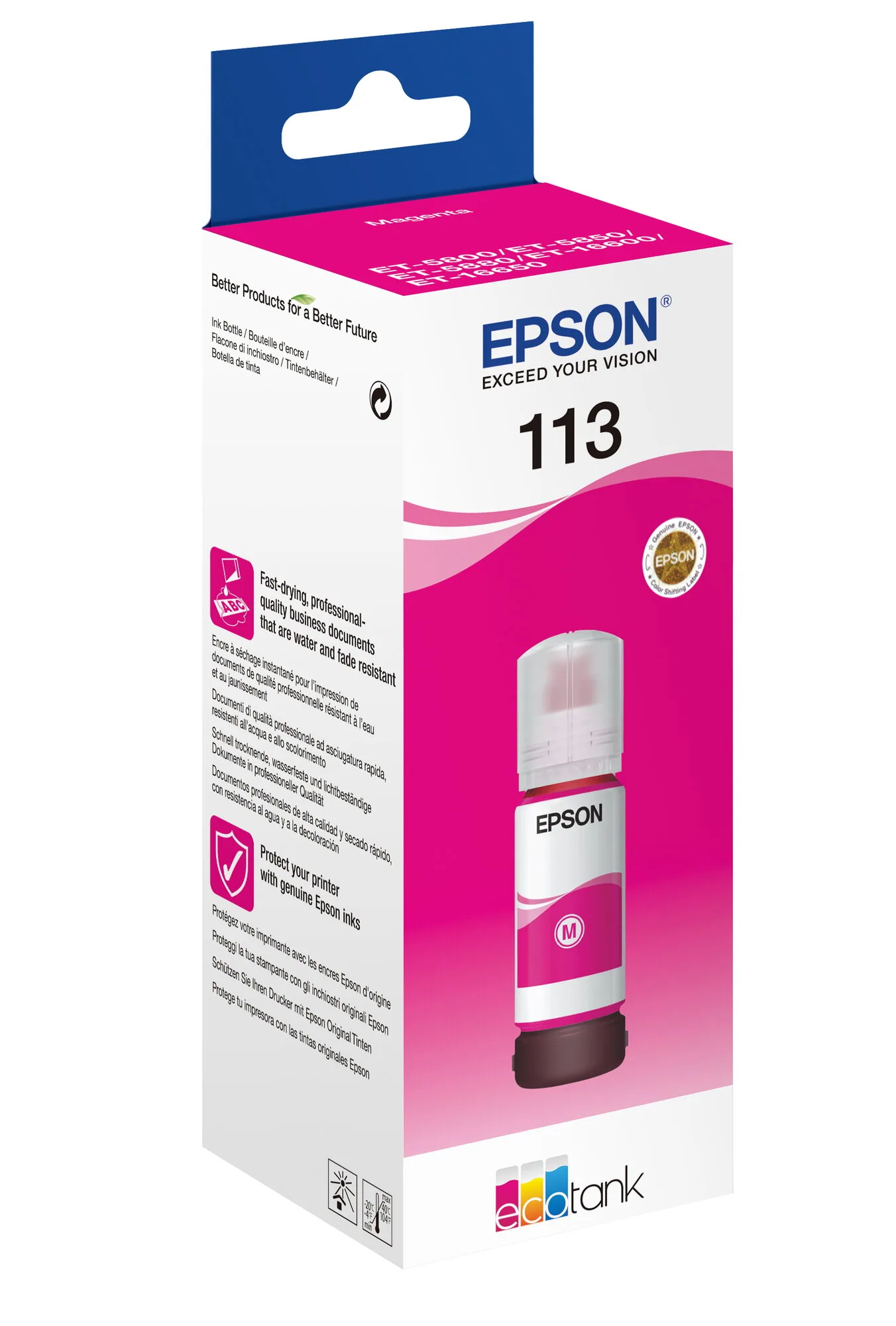 Epson 113 EcoTank Pigment Magenta ink bottle – Bild 7