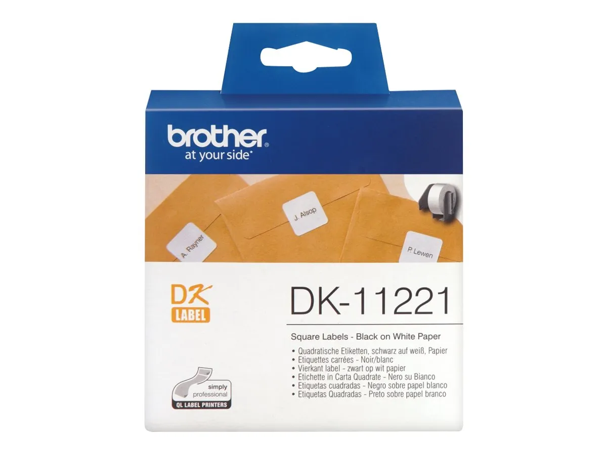 Einzeletiketten Brother weiß DK-11221 23x23 (1000St/Rolle)