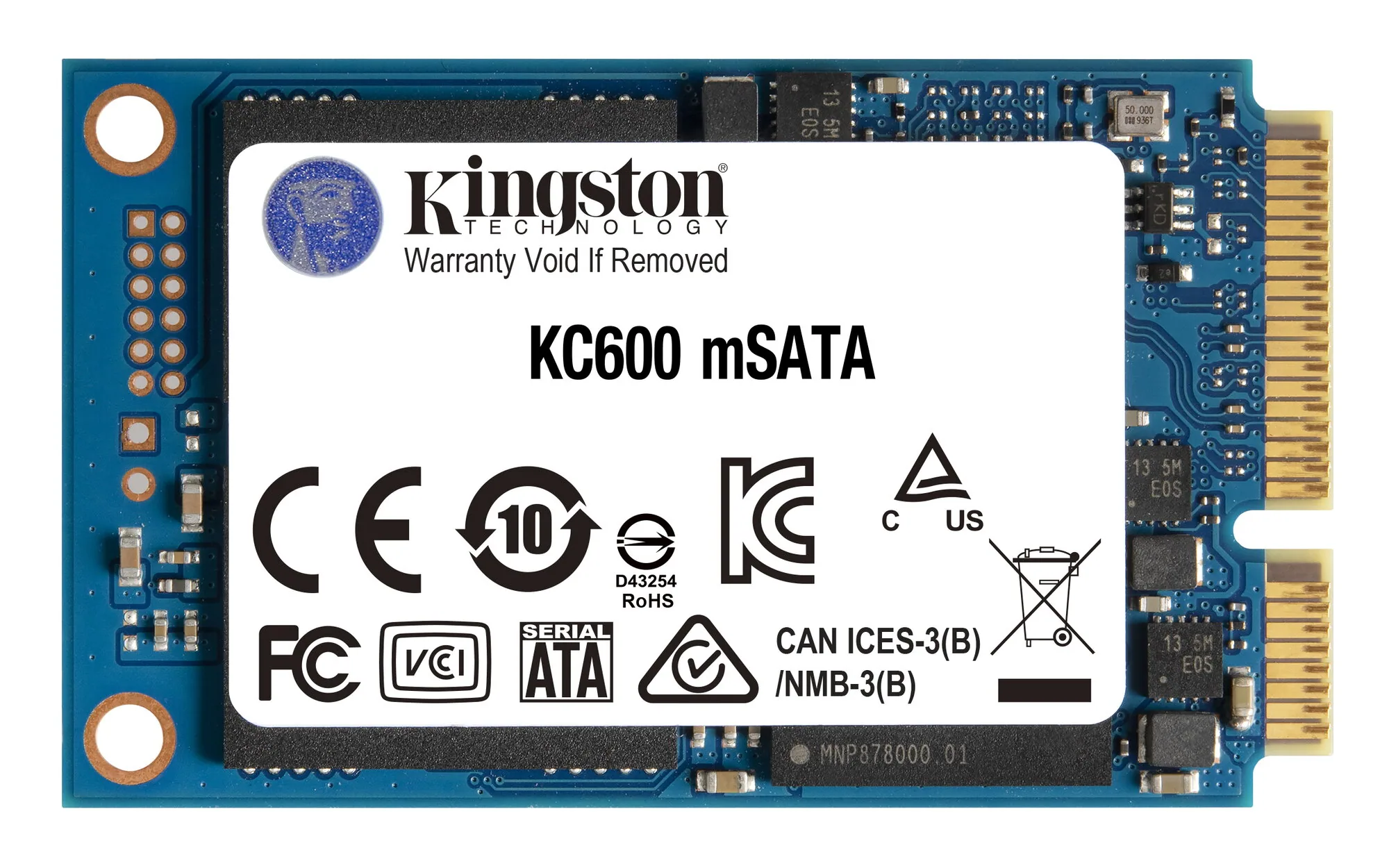 Kingston Technology 1024G SSD KC600 SATA3 mSATA – Bild 1