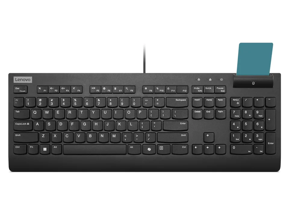 Lenovo Smartcard Wired keyboard II Tastatur Büro USB Spanisch Schwarz – Bild 1