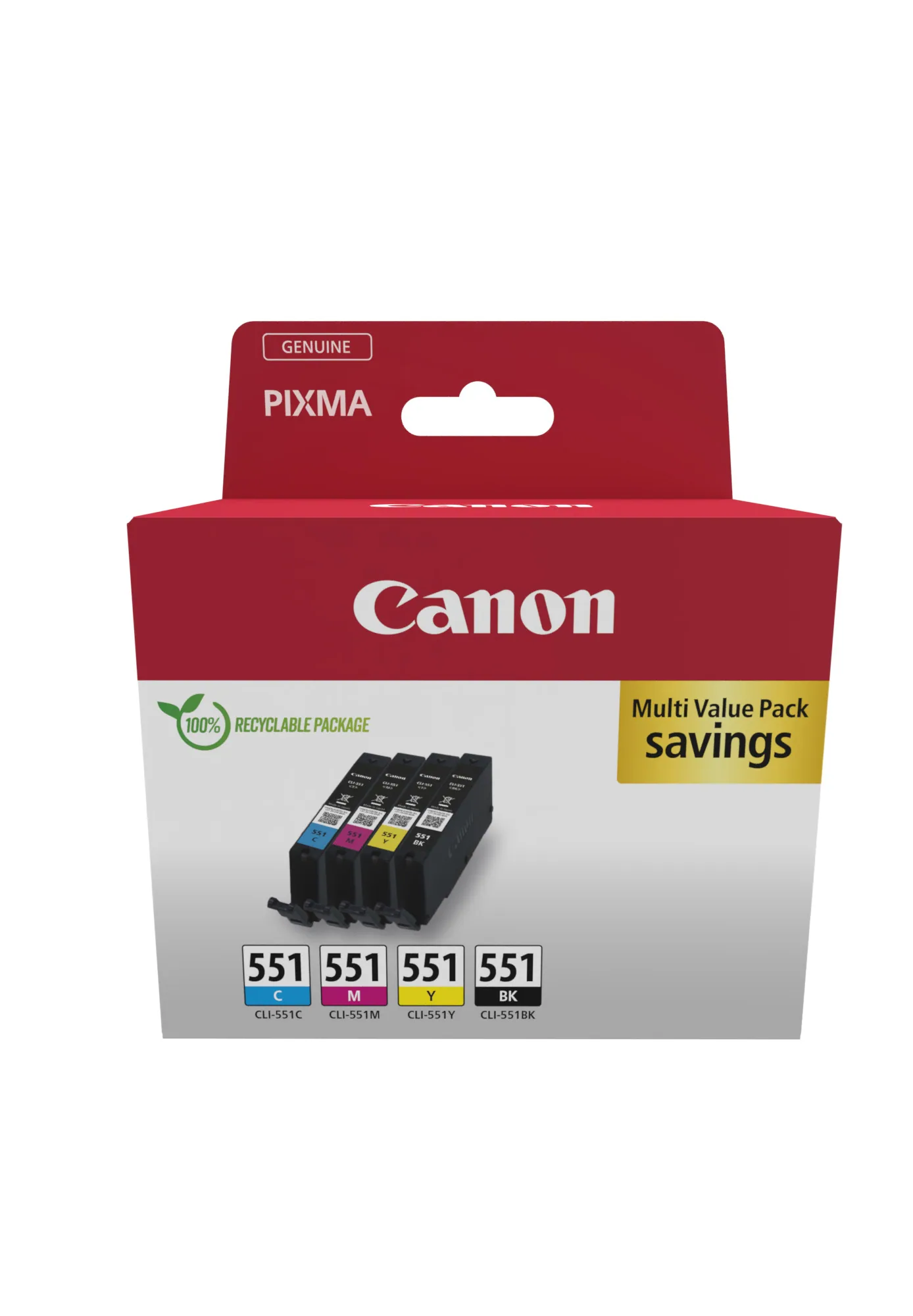 Canon CLI-551 C/M/Y/BK Multipack – Bild 1