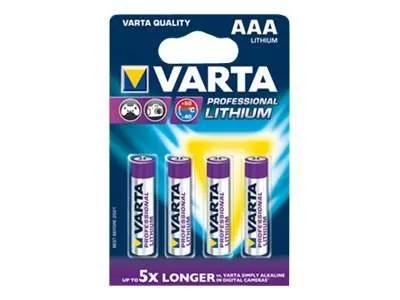 Varta Batterie Lithium AAA 4 Stück