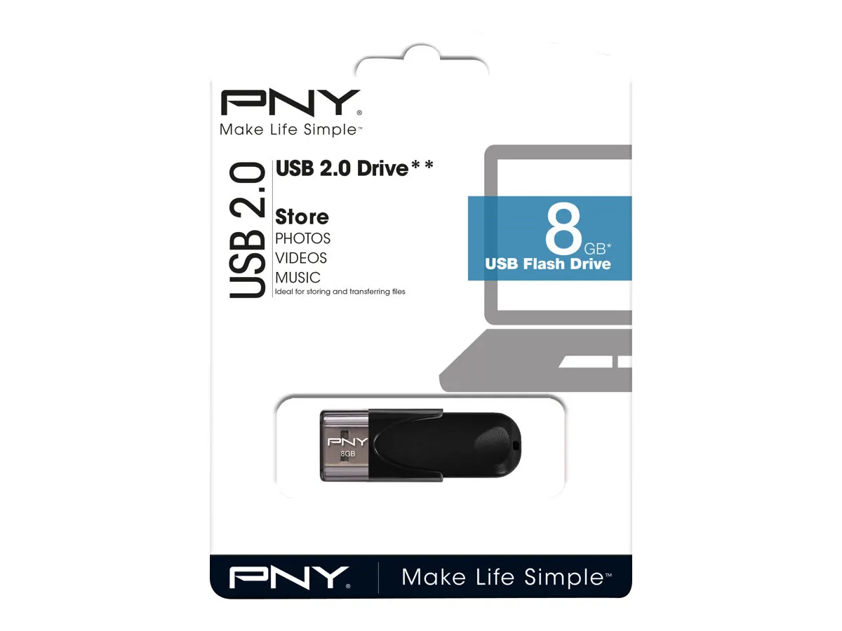 USB-Stick   8GB PNY Attaché 4 USB 2.0 retail retail