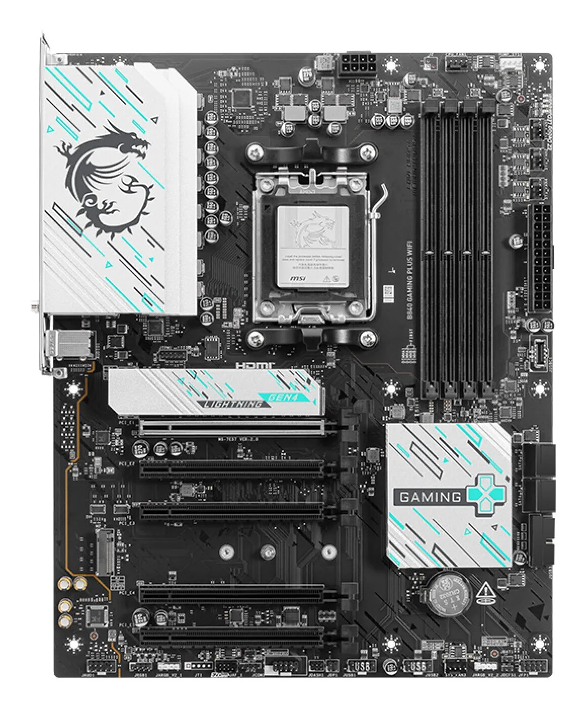 MSI B840 GAMING PLUS WIFI Motherboard AMD B840 Sockel AM5 ATX – Bild 2