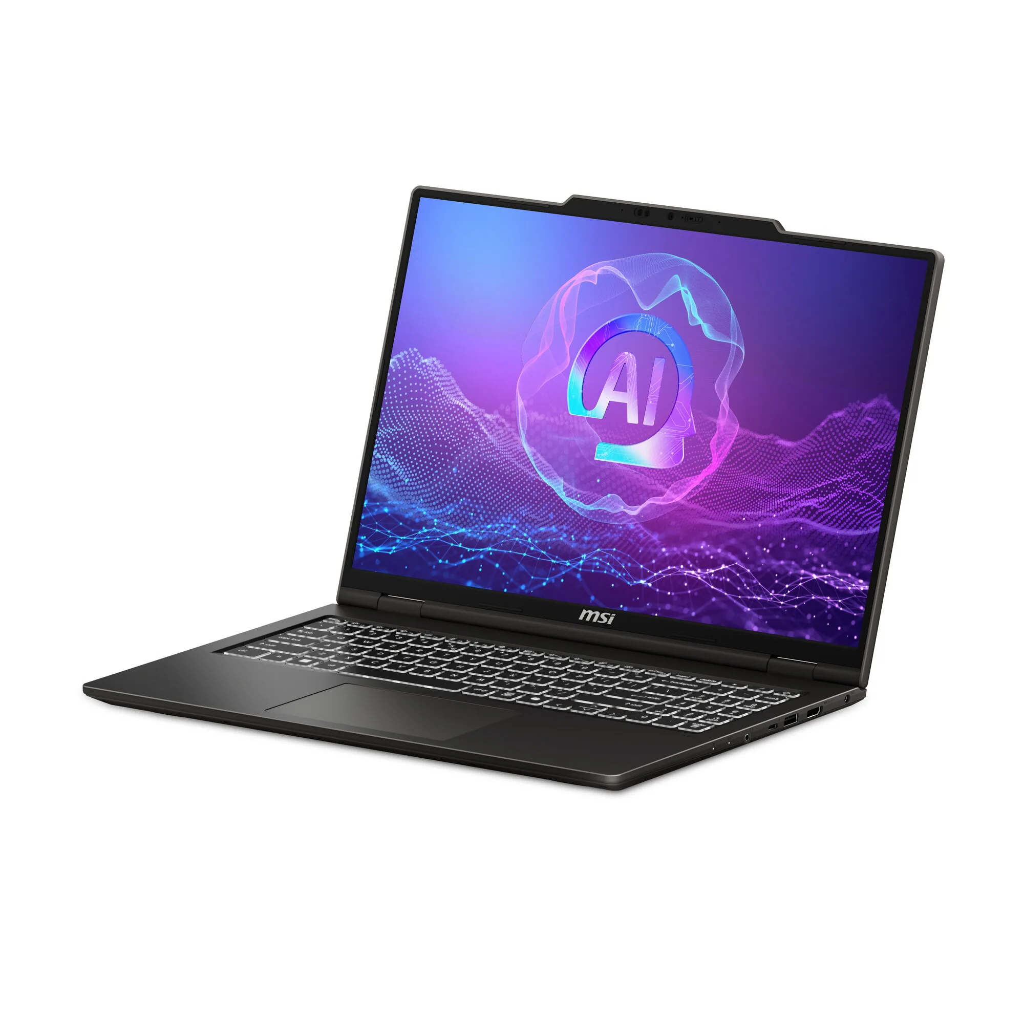 MSI VenturePro A16 AI+ A3HWEG-003DE Copilot+ PC AMD Ryzen AI 7 350 Laptop 40,6 cm (16") 2K 16 GB DDR5-SDRAM 1 TB SSD NVIDIA GeForce RTX 5050 Wi-Fi 6E (802.11ax) Windows 11 Home Grau – Bild 6