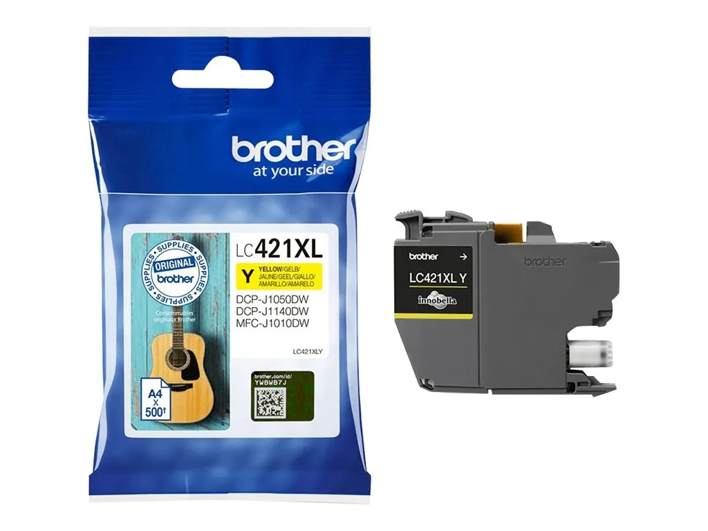Brother LC-421XLY Druckerpatrone Original Hohe (XL-) Ausbeute Gelb