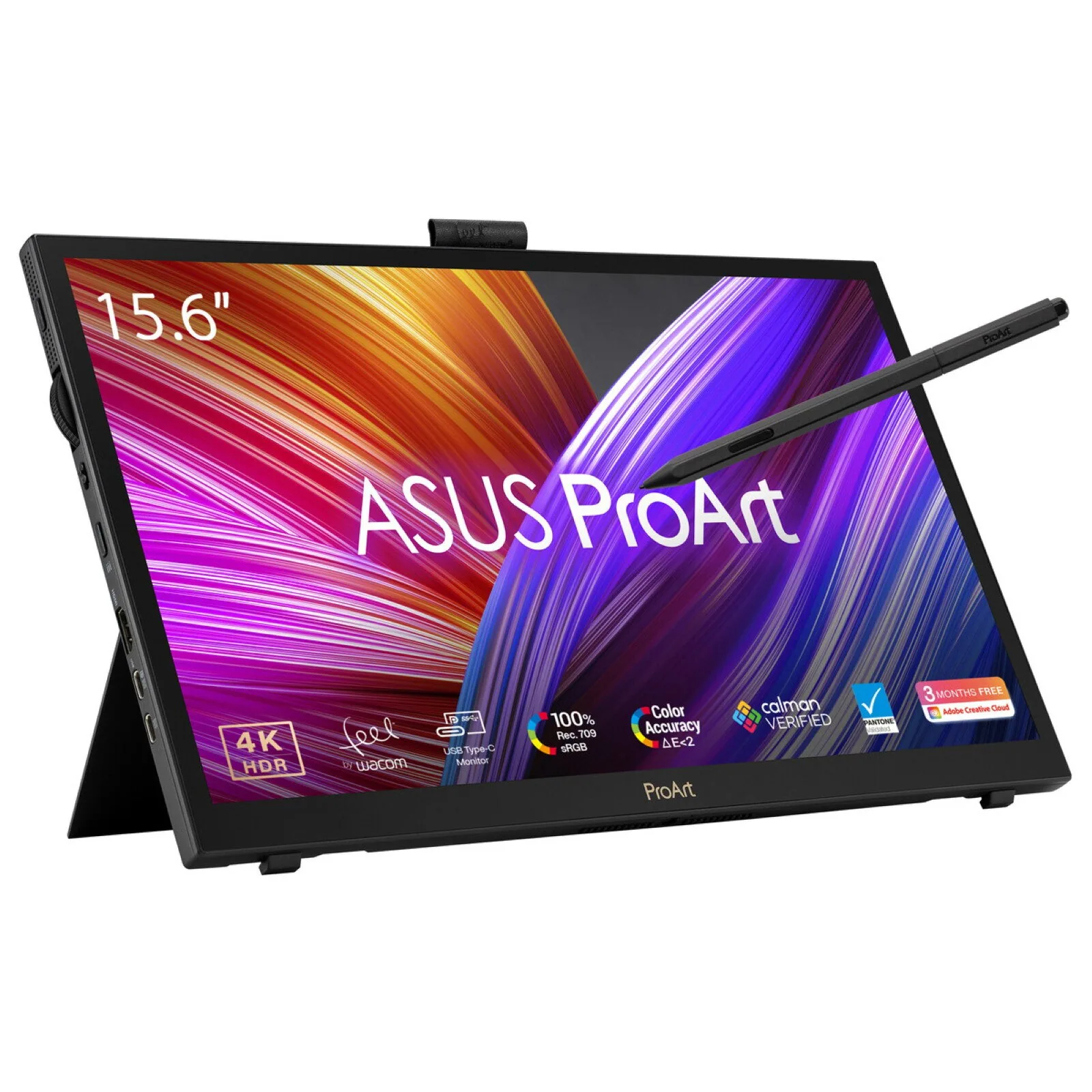 ASUS ProArt PA169CDV Computerbildschirm 39,6 cm (15.6") 3840 x 2160 Pixel 4K Ultra HD LCD Touchscreen Schwarz – Bild 1