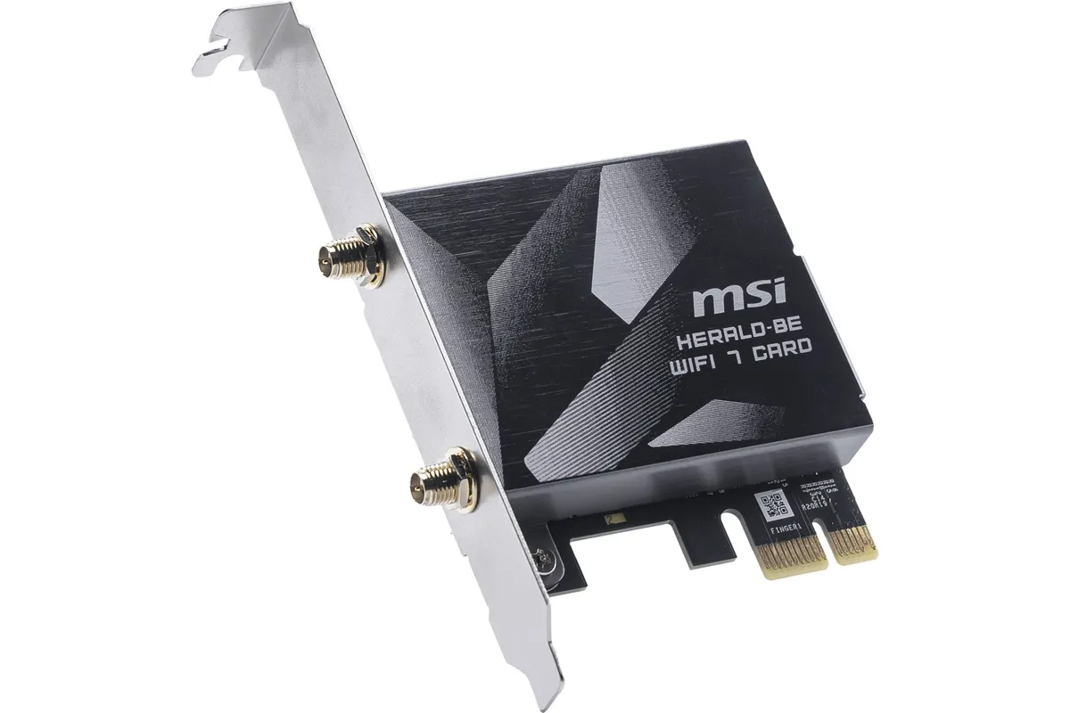 MSI Herald BE9400 WiFi7 PCIe x1 card (Bulk)