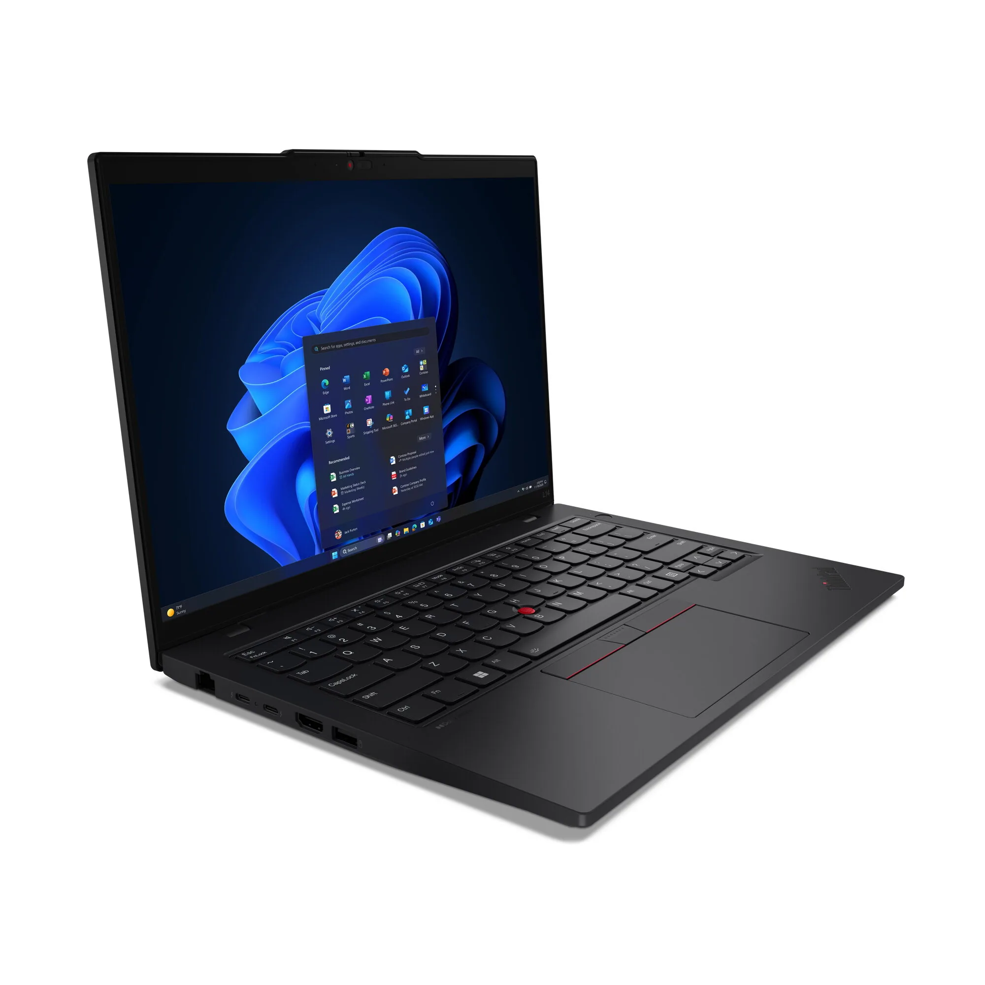 Lenovo ThinkPad L14 Gen 6 (Intel) Intel Core Ultra 5 225U Laptop 35,6 cm (14") WUXGA 32 GB DDR5-SDRAM 1 TB SSD Wi-Fi 6E (802.11ax) Windows 11 Pro Schwarz QWERTY Deutsch – Bild 5