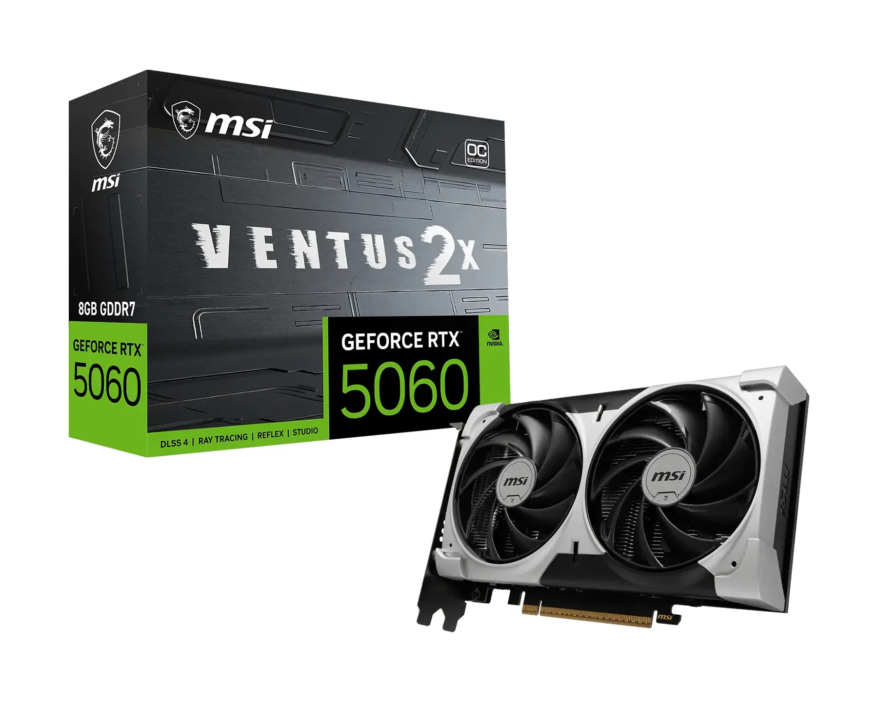 MSI GeForce RTX 5060 8G VENTUS 2X OC V1 NVIDIA 8 GB GDDR7 – Bild 1