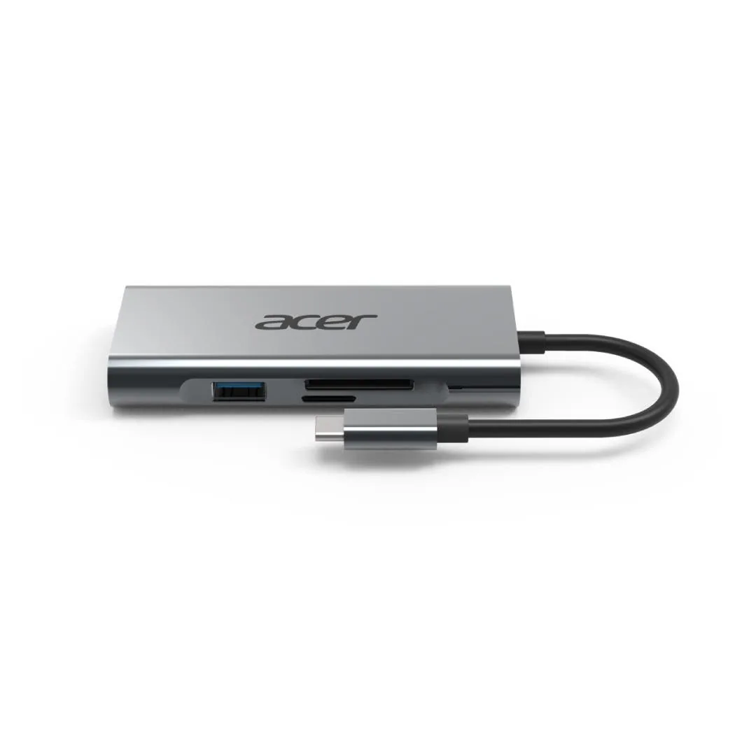 Acer GP.DCK11.00N laptop-dockingstation & portreplikator Kabelgebunden USB 3.2 Gen 1 (3.1 Gen 1) Type-C Silber – Bild 1