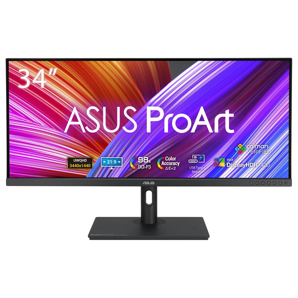 ASUS ProArt PA348CGV Computerbildschirm 86,4 cm (34") 3440 x 1440 Pixel UltraWide Quad HD Schwarz – Bild 1