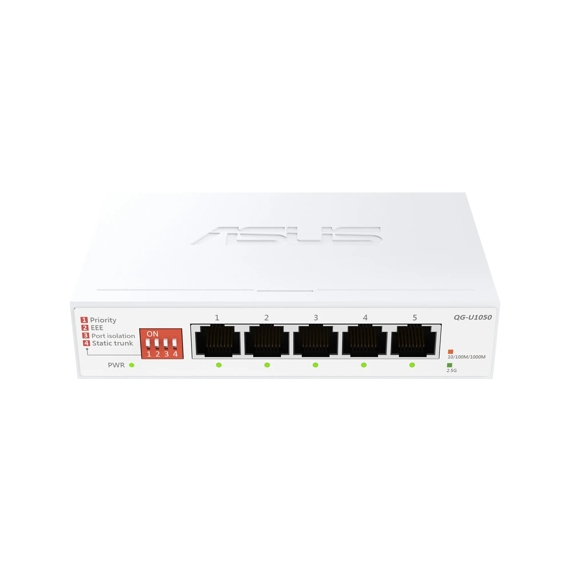 ASUS QG-U1050 Unmanaged 2.5G Ethernet (100/1000/2500) Weiß – Bild 1