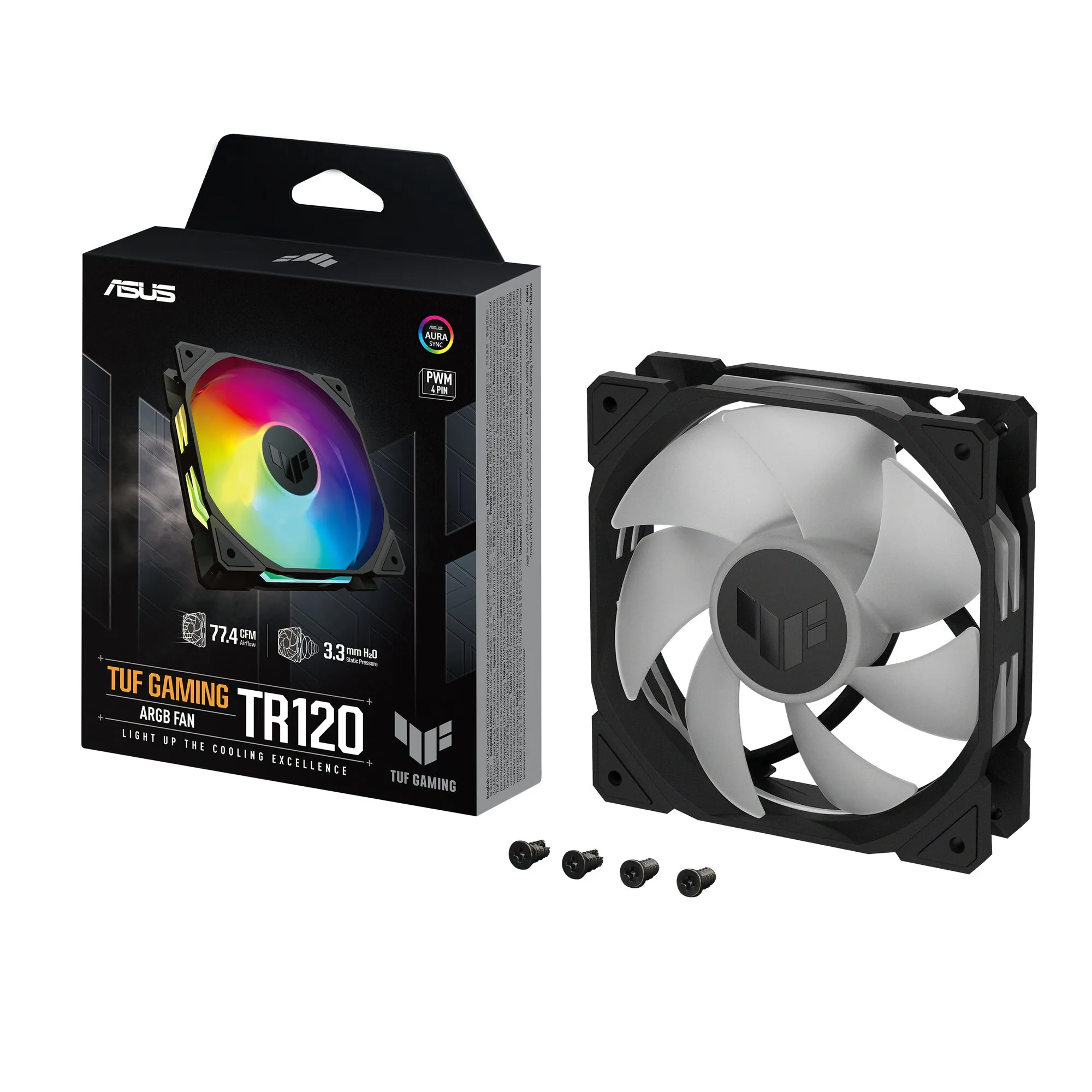 ASUS TUF Gaming TR120 ARGB Fan - Single Pack Computergehäuse Ventilator 12 cm Schwarz – Bild 1