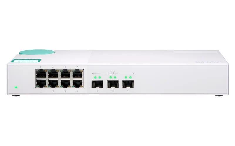 QNAP QSW-308S Netzwerk-Switch Unmanaged Gigabit Ethernet (10/100/1000) Weiß – Bild 1