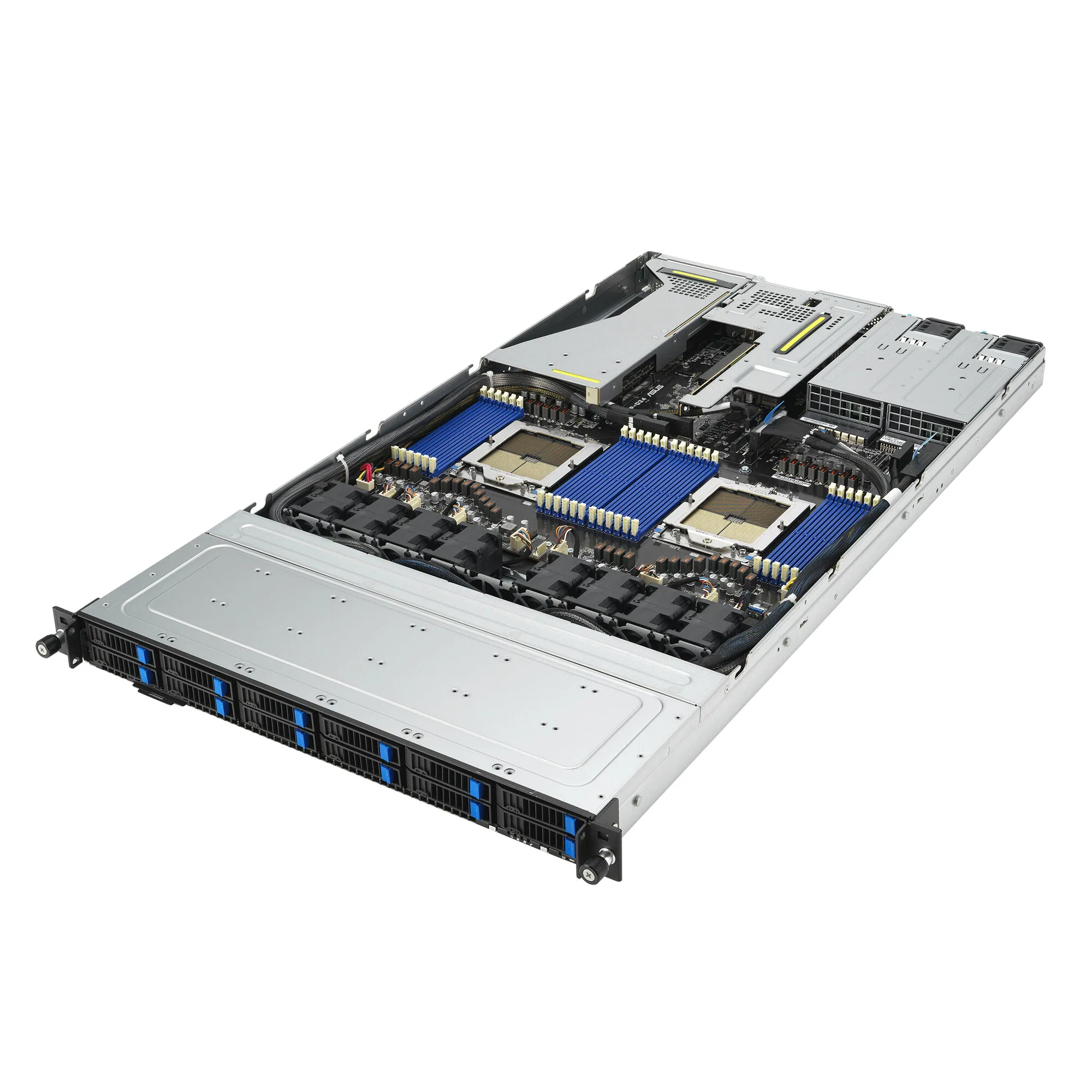 ASUS RS700A-E12-RS12U Socket SP5 Rack (1U) Schwarz, Stahl – Bild 4