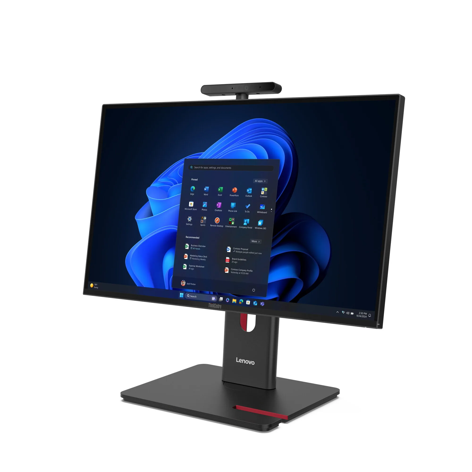 Lenovo ThinkCentre M90a Gen 6 Intel Core Ultra 7 265 60,5 cm (23.8") 1920 x 1080 Pixel All-in-One-PC 16 GB DDR5-SDRAM – Bild 2