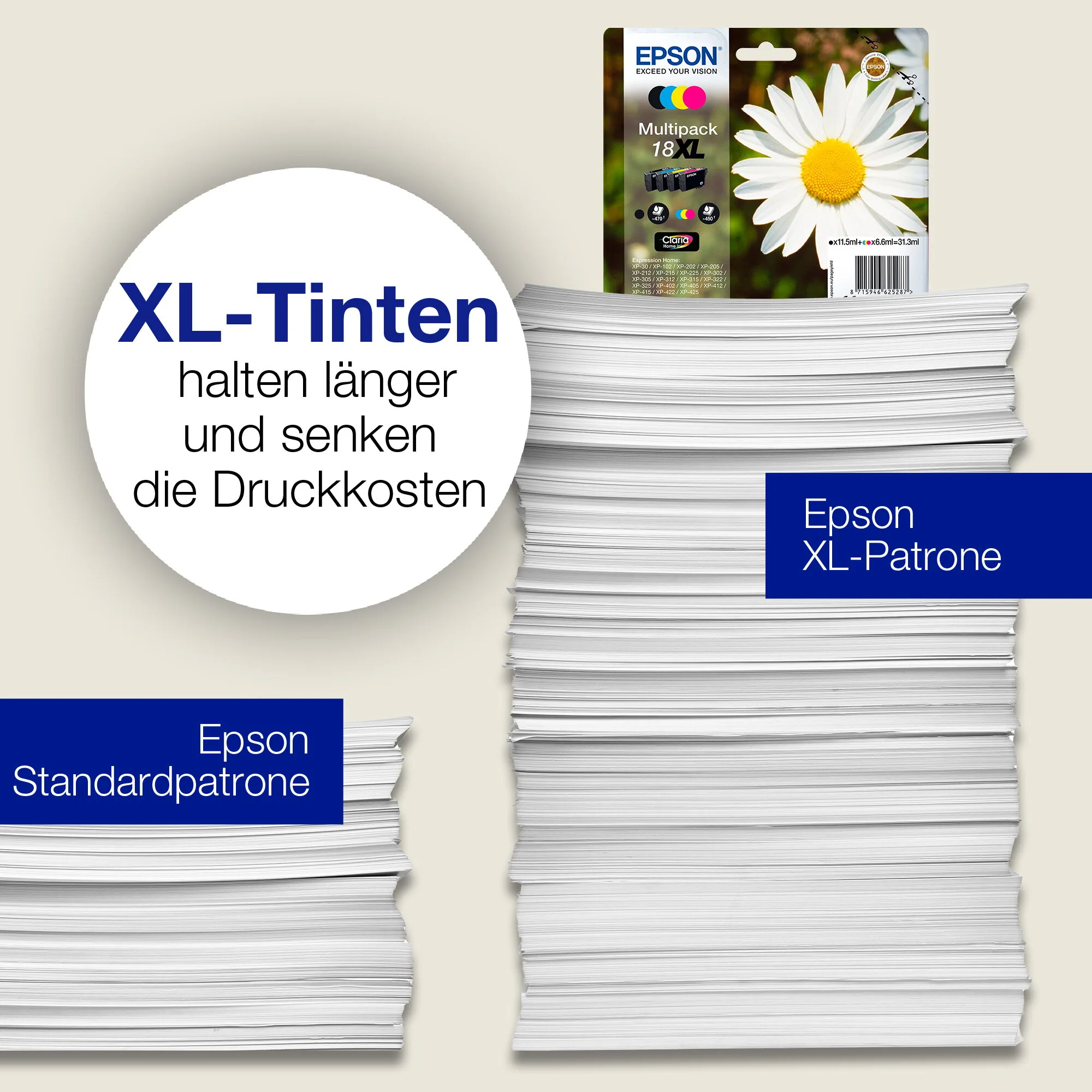 Epson Daisy 18XL Gänseblume Claria Home Single Black Tinte – Bild 5