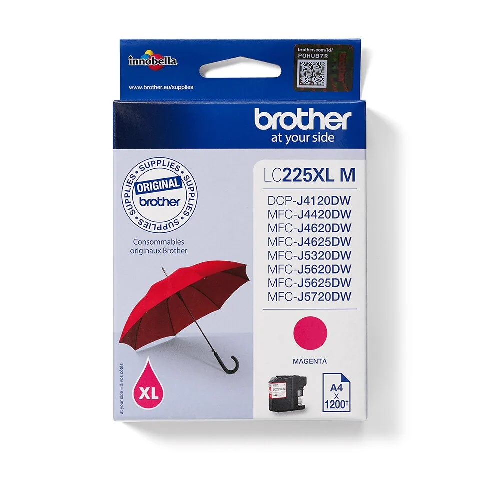 Brother LC225XLM Druckerpatrone 1 Stück(e) Original Magenta – Bild 3