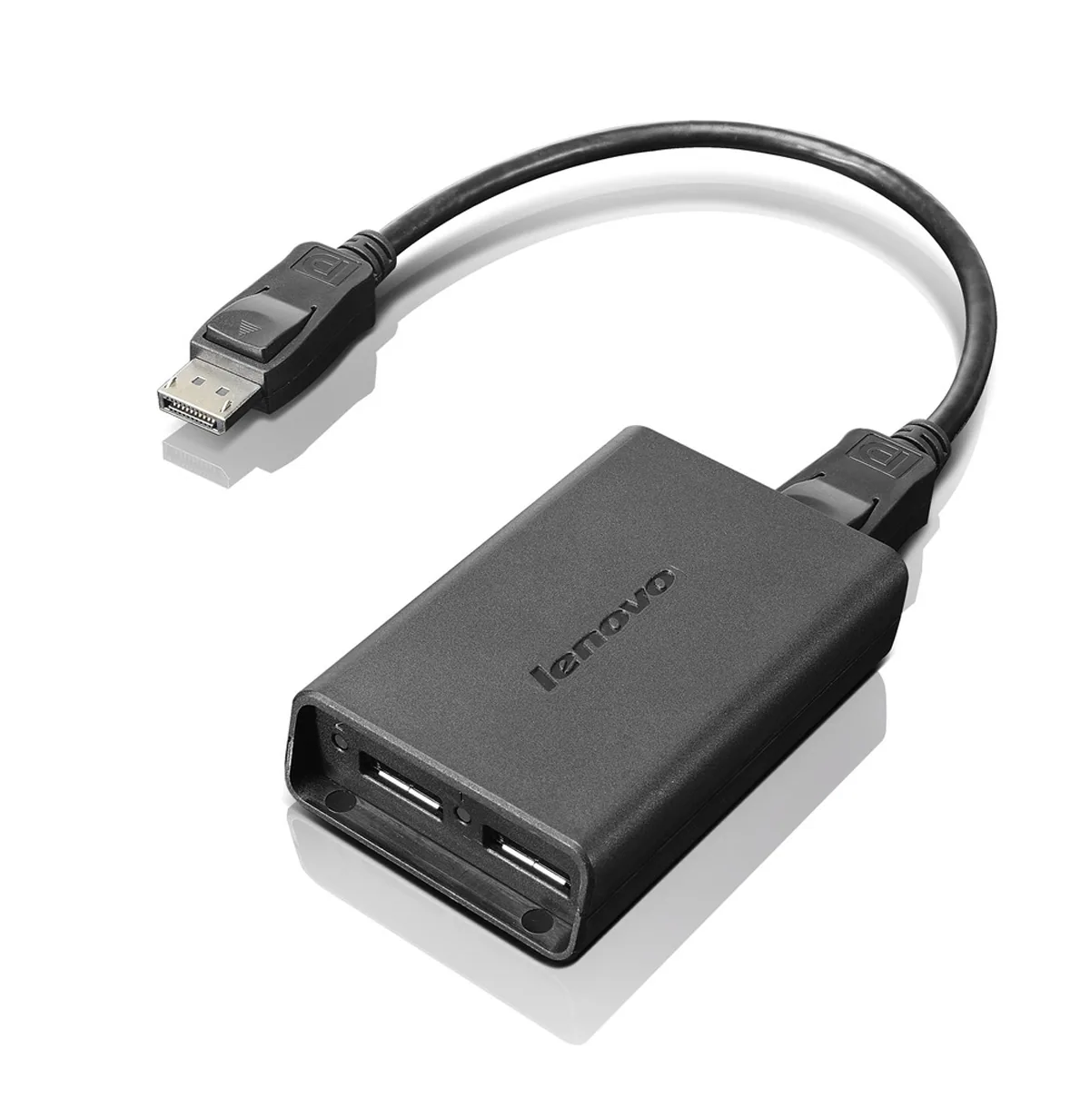 Lenovo DisplayPort to Dual-DisplayPort Monitor Cable USB A Schwarz – Bild 1