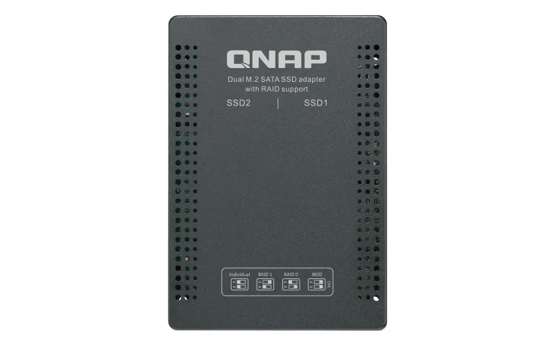QNAP QDA-A2MAR Speicherlaufwerksgehäuse SSD-Gehäuse Schwarz M.2 – Bild 4